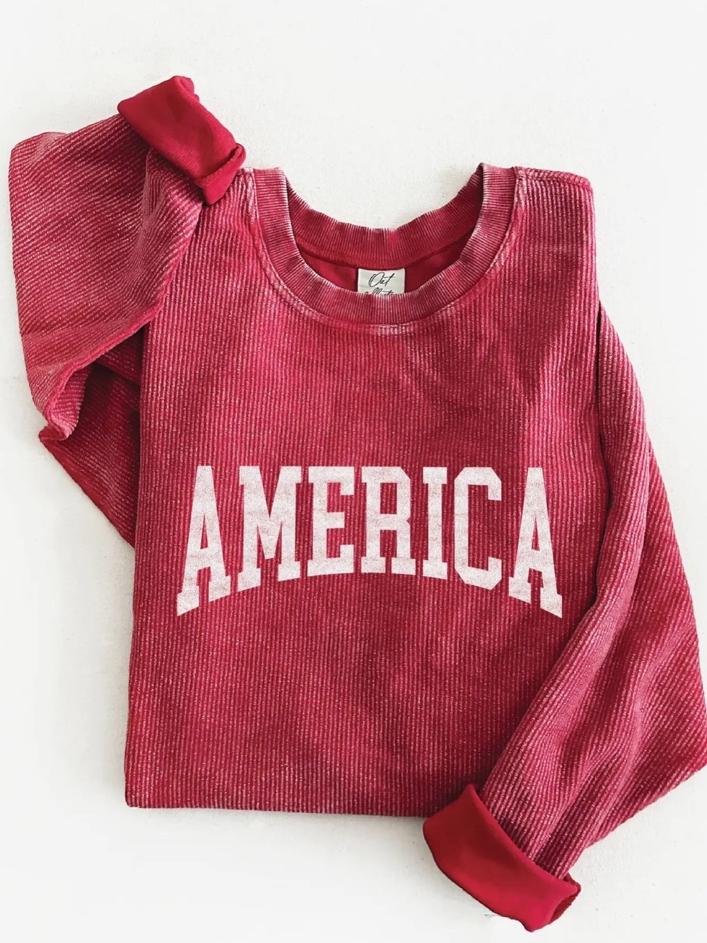 America thermal vintage pullover